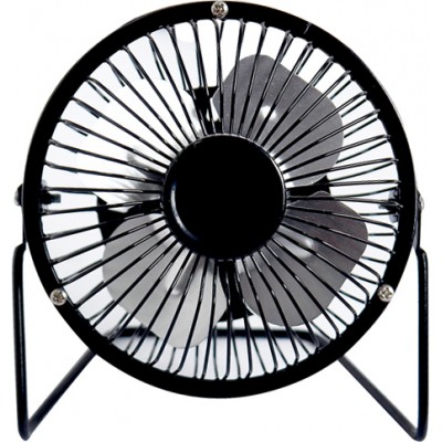 Ventilateur de table USB compact et rotatif pour la maison/le bureau/les voyages - Noir