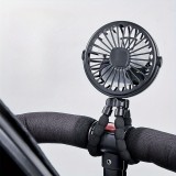 Mini USB Ventilator Octopus - Tragbarer wiederaufladbarer 3-Geschwindigkeits-Fan mit Kinderwagen- und Outdoor-Halterung