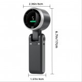 Ventilateur portable pliable rechargeable USB ultra-silencieux 5 vitesses 3600mAh autonomie 10h - Noir
