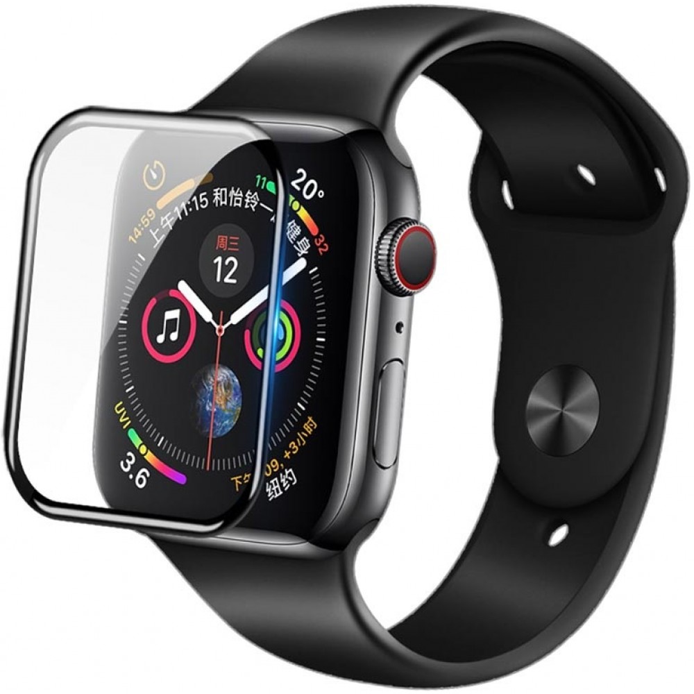 Schutzglas 3D Tempered Glass schwarz - Apple Watch 41mm