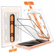 Vitre de protection intégrale avec système de montage automatique anti-bulles et anti-poussière - 3D Tempered Glass - iPhone Xs Max