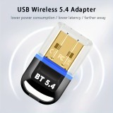 Bluetooth 5.4 USB Wireless Adapter für Computer (Headset, Tastatur, Maus, andere) Plug and Play