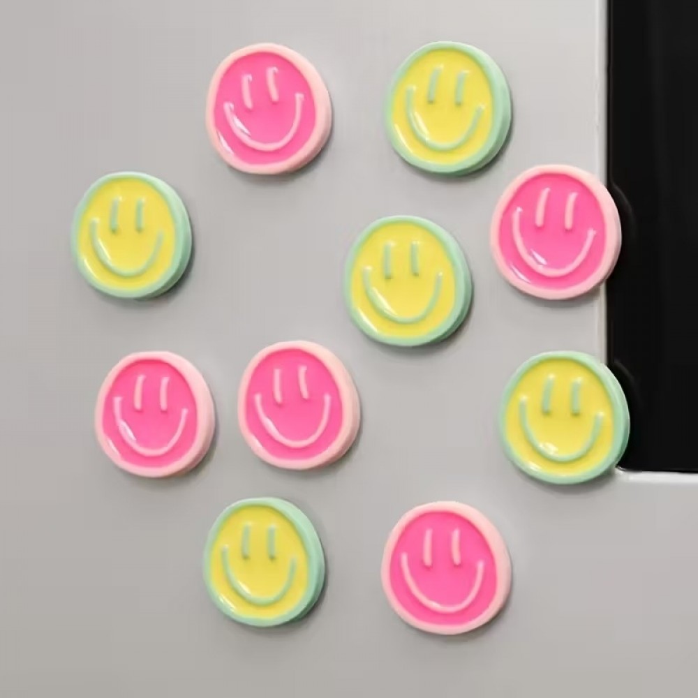 Aimant frigo Smiley Cartoon aimant décoratif mignon (1 pièce couleur aléatoire) - Multicolore