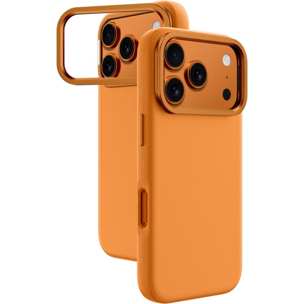 Coque iPhone 17 Pro Max - AmazingThing Glamour AllSkin MagSafe avec support pour cam&eacute;ra - Orange