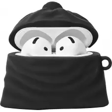 M&uuml;lleimer aus Silikon 3D Lustig Tasche - Schwarz - AirPods 4