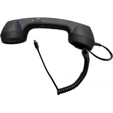 Ancien combin&eacute; t&eacute;l&eacute;phone r&eacute;tro pour mobile avec prise USB-C compatible avec mobiles tablettes et ordinateurs portables - Noir
