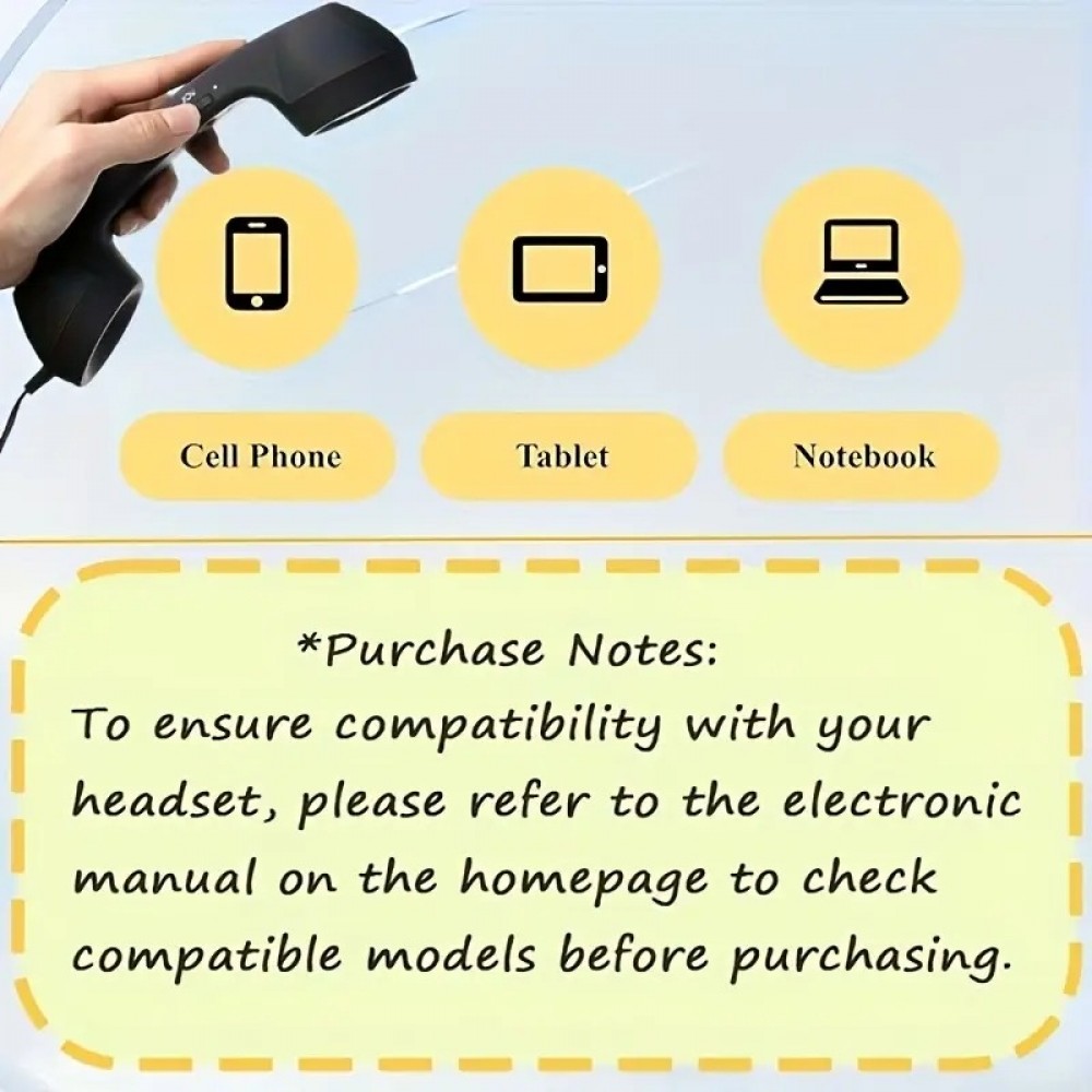 Ancien combin&eacute; t&eacute;l&eacute;phone r&eacute;tro pour mobile avec prise USB-C compatible avec mobiles tablettes et ordinateurs portables - Noir