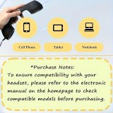 Ancien combin&eacute; t&eacute;l&eacute;phone r&eacute;tro pour mobile avec prise USB-C compatible avec mobiles tablettes et ordinateurs portables - Noir