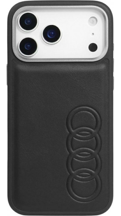 iPhone 17 Pro Case Hülle - Audi TT MagSafe Kunstleder mit Prägung - Schwarz