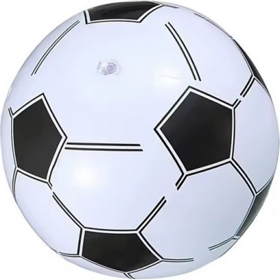 Ballon de plage gonflable design football créatif pour décoration fête entraînement et loisirs plein air - Blanc