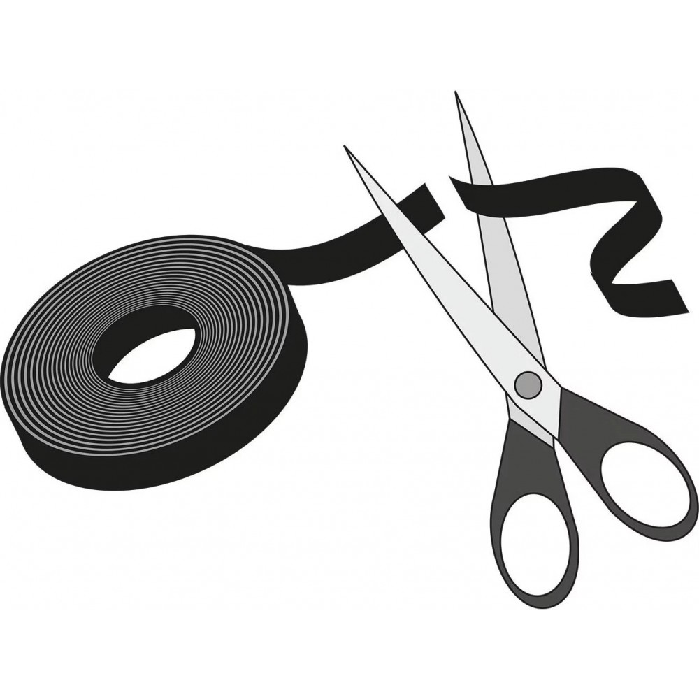 Selbstklebendes Klettband 1,5 cm für Kabel schnelle & saubere Lösung zum Ordnen Fixieren und Entwirren von Kabeln - Weiss