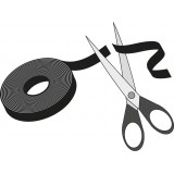 Selbstklebendes Klettband 1,5 cm für Kabel schnelle & saubere Lösung zum Ordnen Fixieren und Entwirren von Kabeln - Weiss