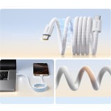 Baseus Dynamic 4 Pro magnetisches Schnellladekabel USB-C 100W (1 m) - Weiss