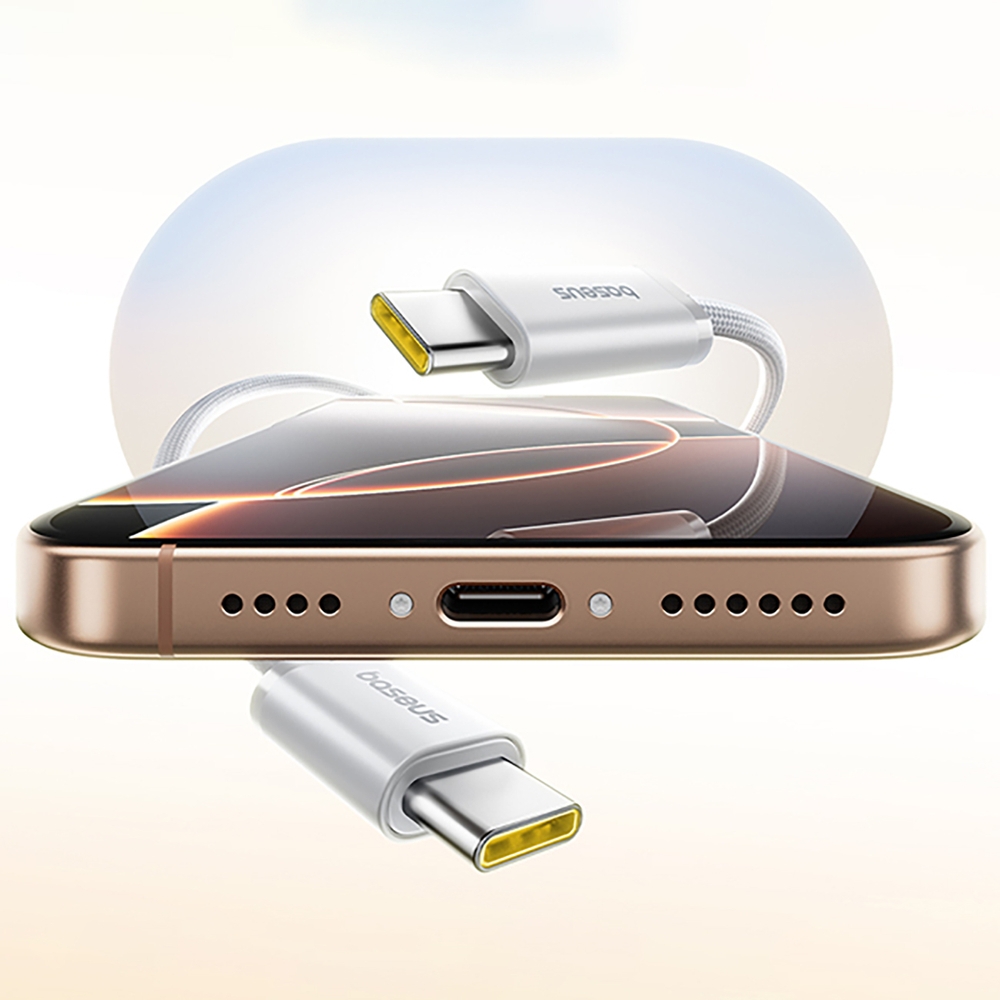 Baseus Dynamic 4 Pro magnetisches Schnellladekabel USB-C 100W (1 m) - Weiss