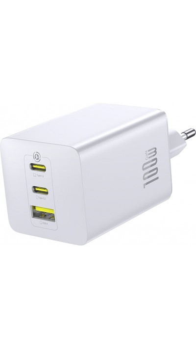 Chargeur USB 8 Ports 30W - 1 Port Quick Charge + 7 Ports 2,4A - Compact Et Sûr - Pour Maison, Bureau, Voyage