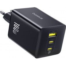 Baseus EnerFill FE11 3-in-1-Schnellladeger&auml;t f&uuml;r die Wandmontage 2x USB-C / USB-A 100W - Schwarz
