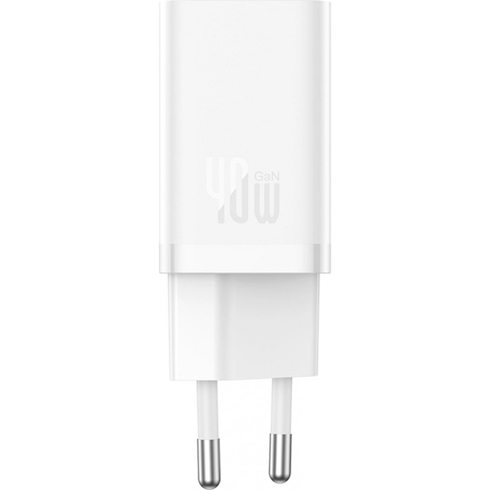 Baseus GaN5 Pro 40W Schnellladeger&auml;t 2x USB-C - Weiss