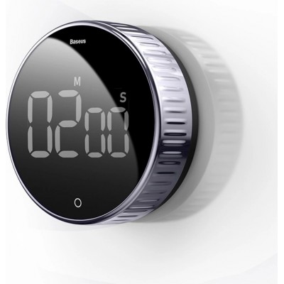 Baseus Heyo Rotation Countdown Timer - Minuteur &eacute;lectronique rotatif pr&eacute;cis ACDJS-01 - Noir