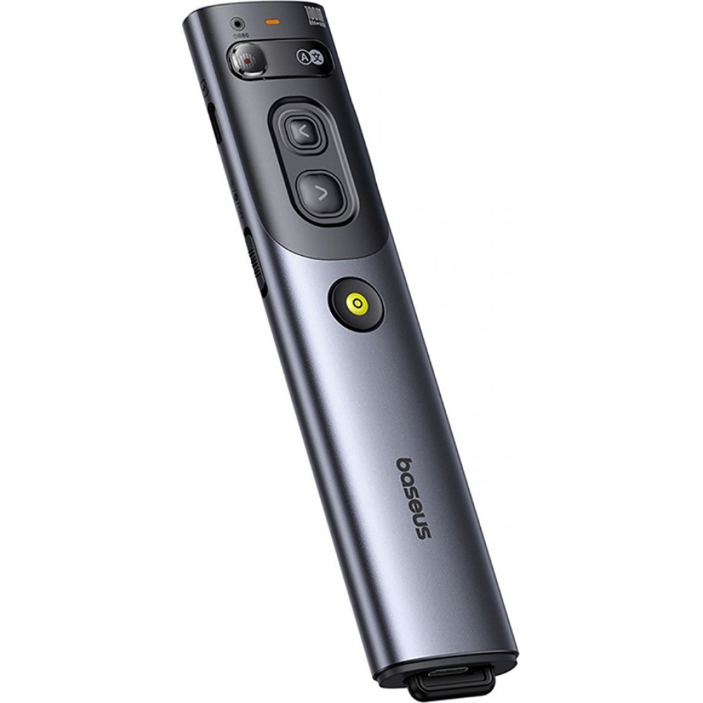 Baseus Orange Dot pointeur laser intelligent avec IA et traduction automatique - Gris