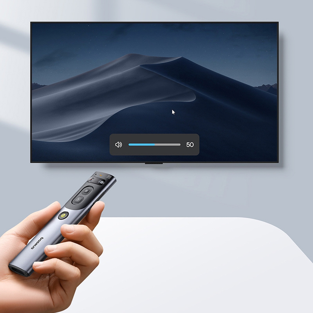 Baseus Orange Dot pointeur laser intelligent avec IA et traduction automatique - Gris