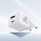 Baseus Palm 20W USB-C / USB-A Schnellladeger&auml;t Wandladeger&auml;t kompakt - Weiss
