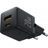 Baseus Palm 20W USB-C / USB-A Schnellladeger&auml;t Wandladeger&auml;t kompakt - Schwarz