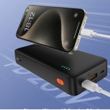 Powerbank batterie externe Baseus Airpow 20000mAh charge rapide 20W PD USB-A / USB-C - Noir