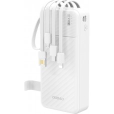 Batterie externe Dudao K11 Pro Powerbank 20000mAh avec câbles intégrés - Blanc