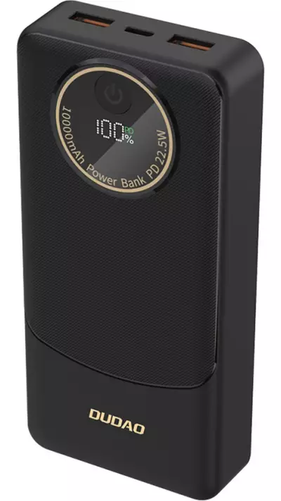 Batterie externe Dudao K12Pro 20000mAh 22.5W avec 3 ports PD USB-A USB-C Powerbank - Noir