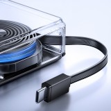 Batterie externe Joyroom JR-PR1 10000mAh 22.5W powerbank avec câble USB-C rétractable intégré - Noir