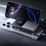 Batterie externe Joyroom JR-PR1 10000mAh 22.5W powerbank avec câble USB-C rétractable intégré - Noir