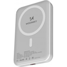 Batterie externe magnétique MagSafe Wozinsky 10000 mAh PD 20W chargeur portable Power Bank - Blanc