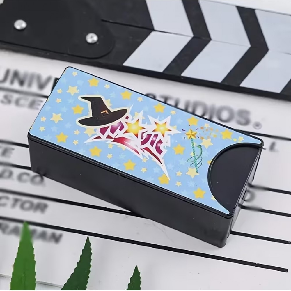 Bo&icirc;te de magie avec boules changeantes rouge/bleu accessoire classique d&rsquo;illusion pour magicien - Noir