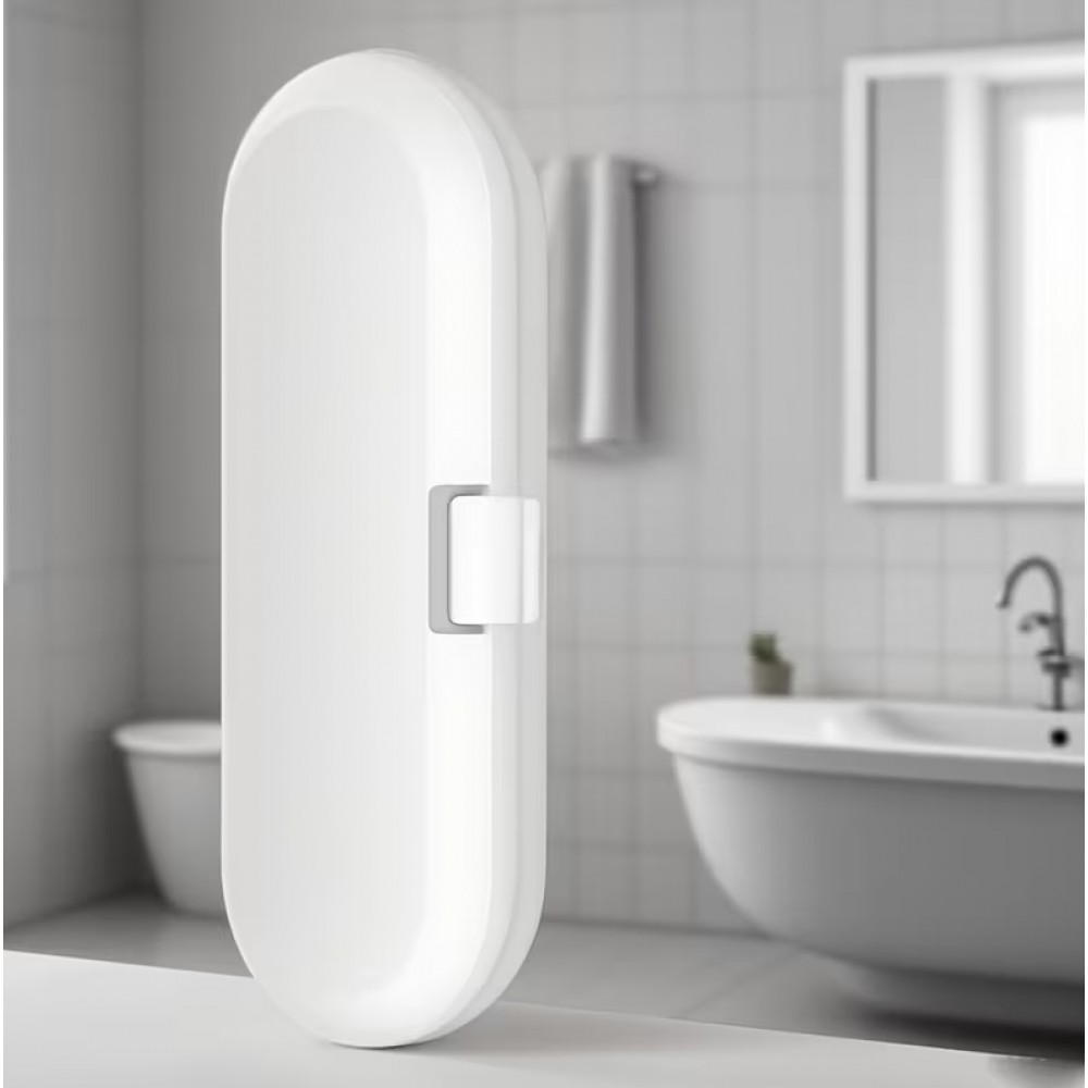 Bo&icirc;te de rangement pour brosse &agrave; dents de voyage &eacute;tui portable ventil&eacute; durable et r&eacute;sistant &agrave; l&rsquo;usure - Blanc