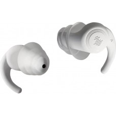 Bouchons d'oreilles en silicone souple à 3 couches réutilisables réduction du bruit pour dormir nager travailler étudier contre le ronflement concerts - Blanc