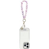Guess Universeller Smartphone Kettenarmband mit Tropfenperlen - Rosa