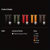 Bracelet sport luxe en caoutchouc premium pour Apple Watch 49/46/45/44 mm confort étanche et résistant - Brun - Apple Watch 44/45/46/49 mm