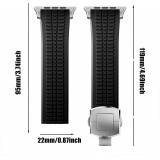 Bracelet sport luxe en caoutchouc premium pour Apple Watch 49/46/45/44 mm confort étanche et résistant - Orange - Apple Watch 44/45/46/49 mm