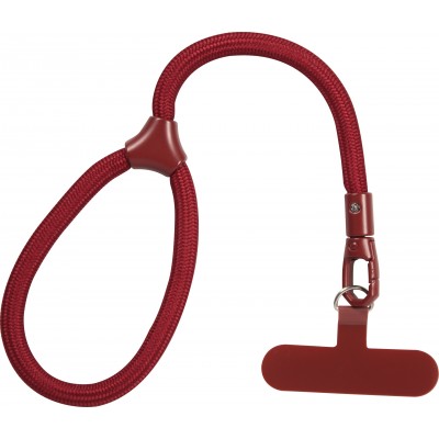 Bracelet universel de corde attache pour coque - Bordeaux