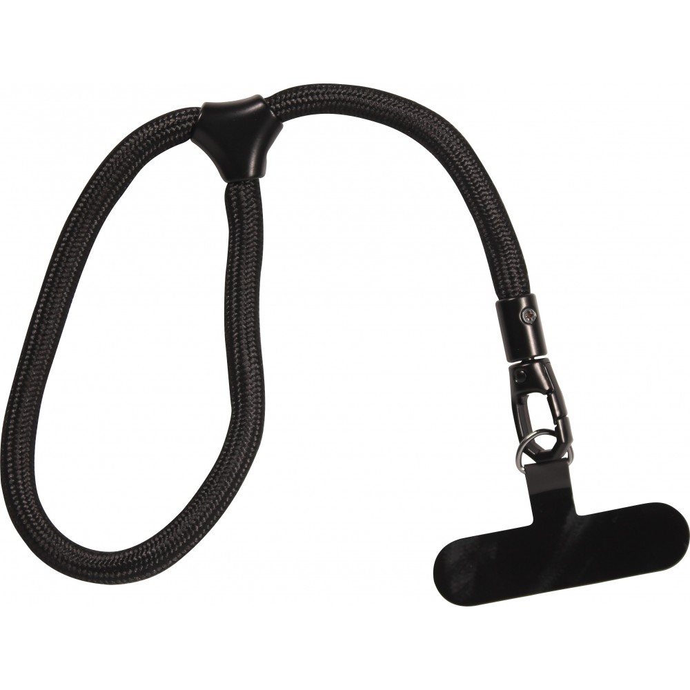 Bracelet universel de corde attache pour coque - Noir