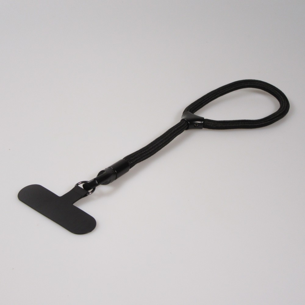 Bracelet universel de corde attache pour coque - Noir