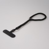 Bracelet universel de corde attache pour coque - Noir