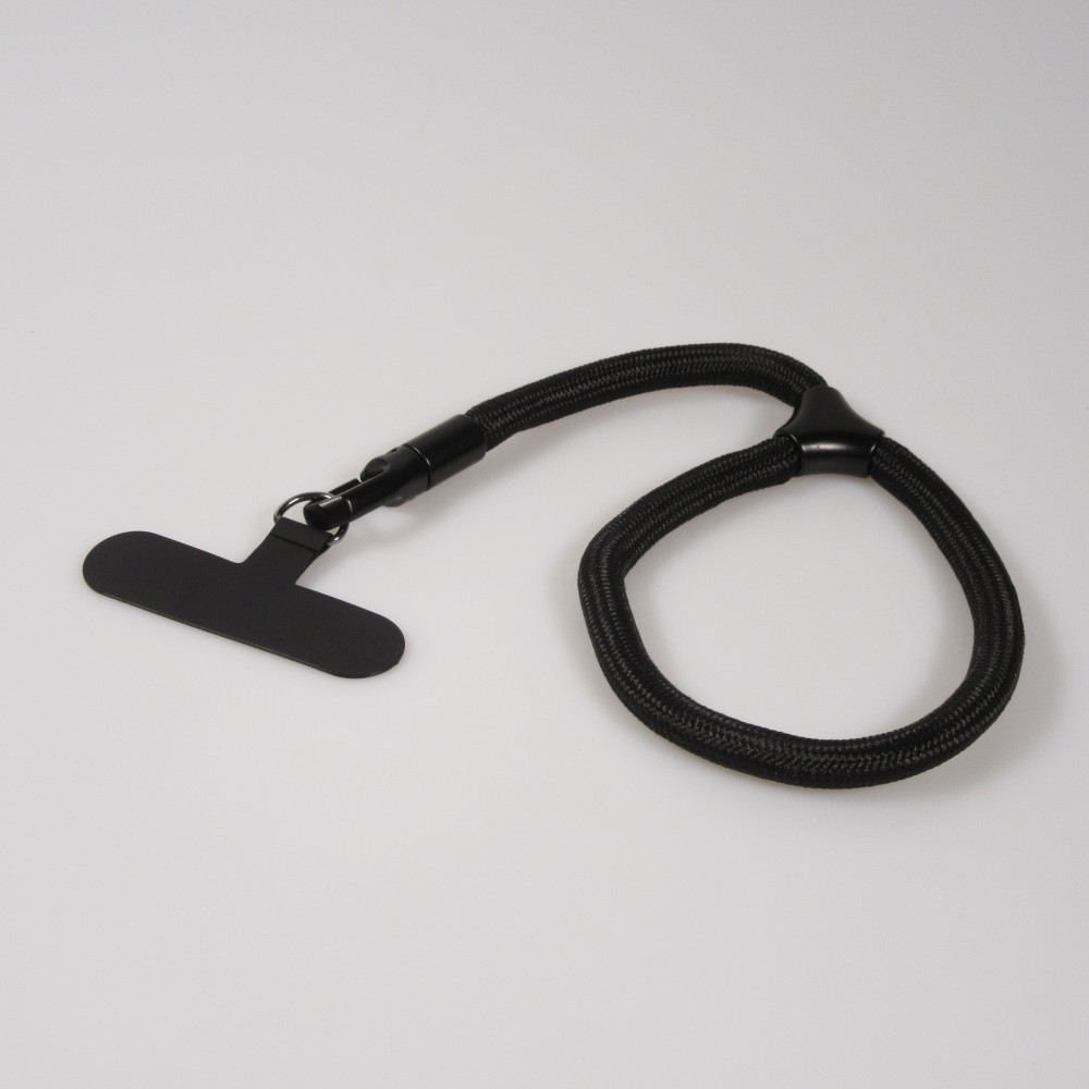 Bracelet universel de corde attache pour coque - Noir