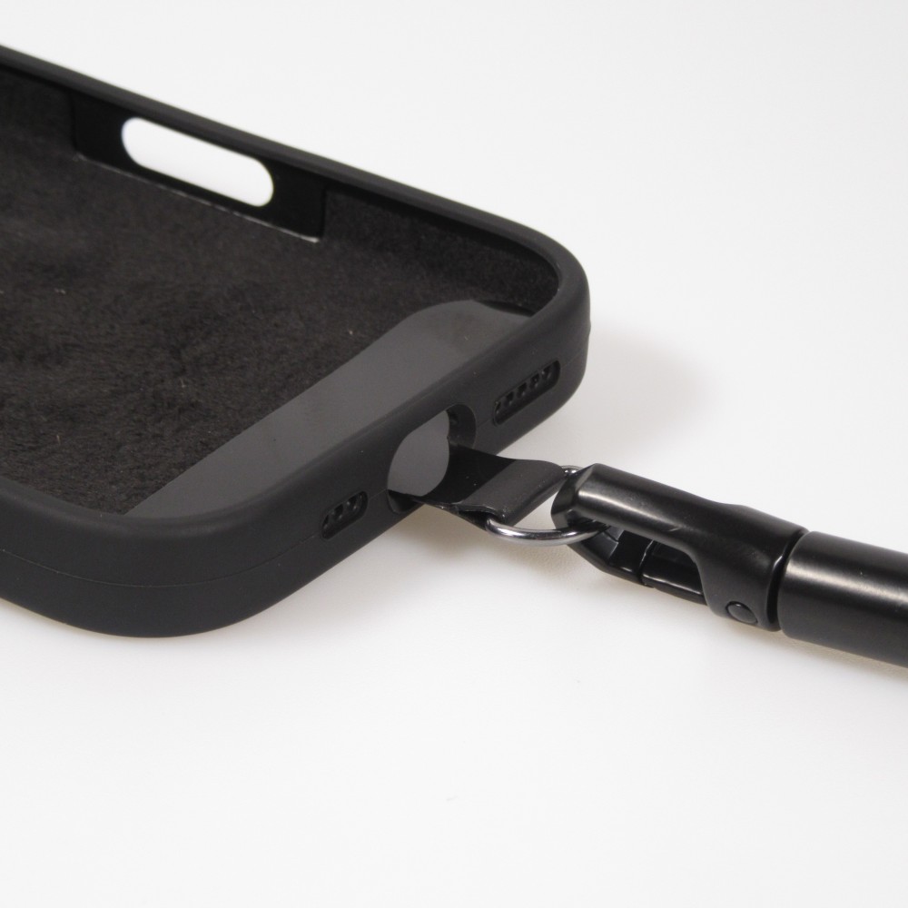 Bracelet universel de corde attache pour coque - Noir