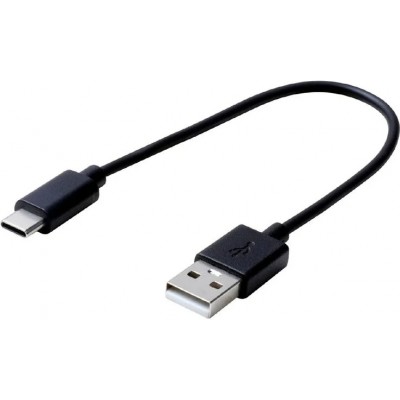 C&acirc;ble chargeur (15 cm) USB-C vers USB-A - Noir