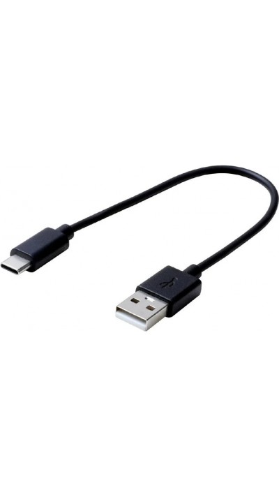 C&acirc;ble chargeur (15 cm) USB-C vers USB-A - Noir