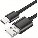 USB-C zu USB-A Ladekabel (15 cm) - Schwarz