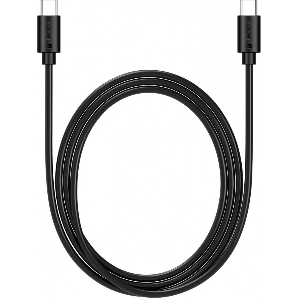 Câble chargeur (50 cm) USB-C vers USB-C - PhoneLook - Noir