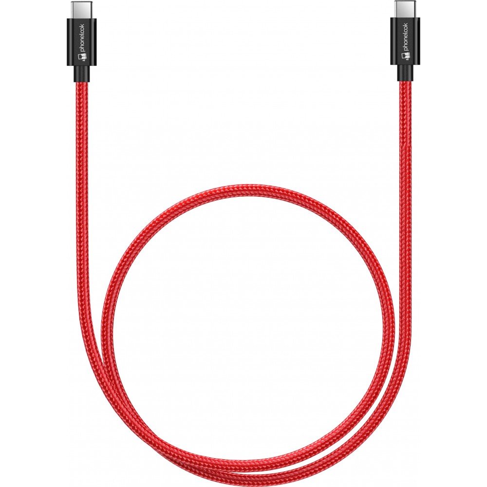 Câble chargeur (50cm) USB-C vers USB-C - Nylon PhoneLook