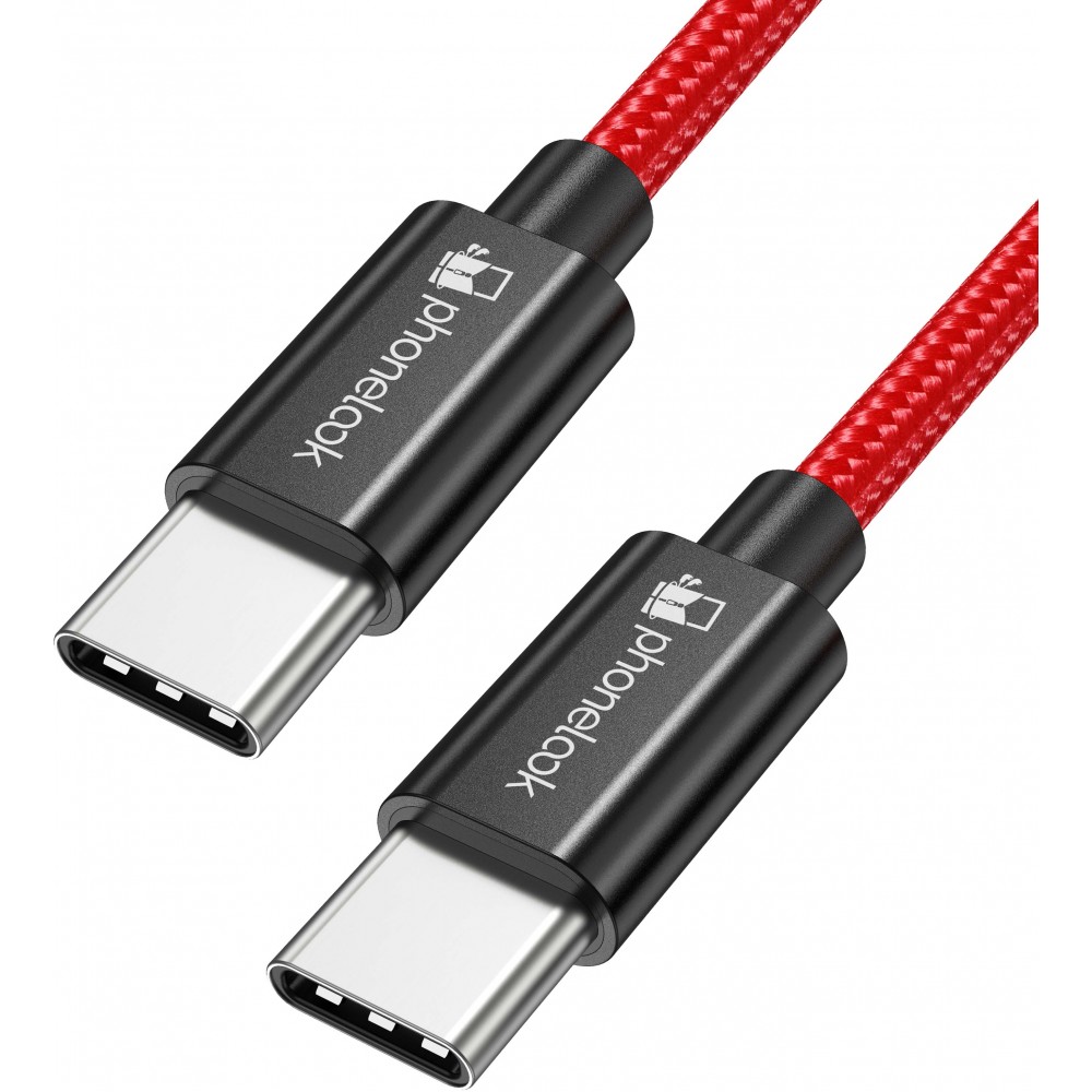 Câble chargeur (50cm) USB-C vers USB-C - Nylon PhoneLook